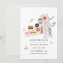 Casamento de Destino em Nova York EUA em Aquarela
