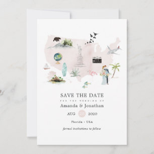 Reserve A Data Casamento de Destino no Florida EUA em Aquarela
