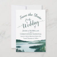 Casamento de Destino Paisagem do Lago da Montanha