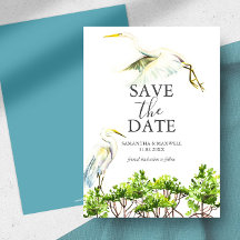 Casamento de Destino Pássaro Tropical Save The Dat