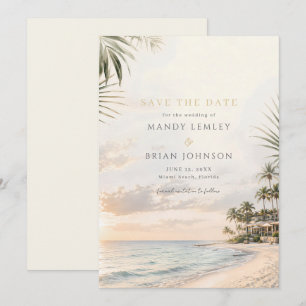 Reserve A Data Casamento de Destino Tropical Elegante na Praia