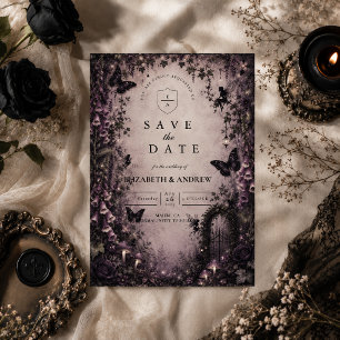 Reserve A Data Casamento de Fadas Góticas de Fantasia Sombria
