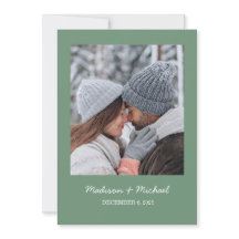 Casamento De Ferro Botânico Elegante Verde De Inve