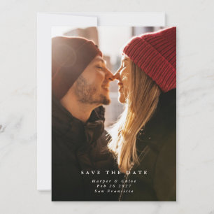 Reserve A Data Casamento de Flor Selvagem Boho Simples Elegante