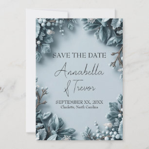 Reserve A Data Casamento de Flores de Inverno Geado