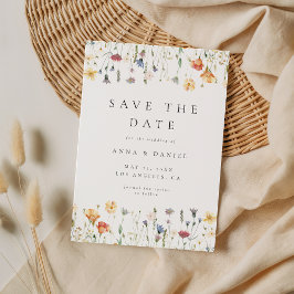 Reserve A Data Casamento de Flores Silvestres Boho Chic