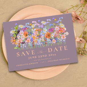 Reserve A Data Casamento de Flores Silvestres Modernas