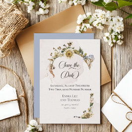 Reserve A Data Casamento de Flores Silvestres Secas de Verão