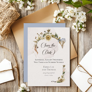 Reserve A Data Casamento de Flores Silvestres Secas de Verão