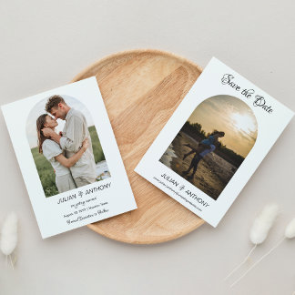 Reserve A Data Casamento de Foto Chic Simples 2