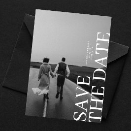 Reserve A Data Casamento de Foto Clássico Elegante Dois