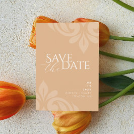 Reserve A Data Casamento de Foto com Damask do Script Clássico Pa