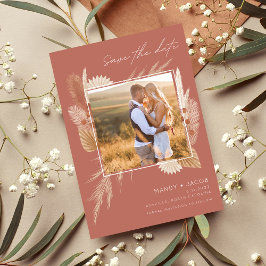 Reserve A Data Casamento de Foto de Grass Pampas Bohemian