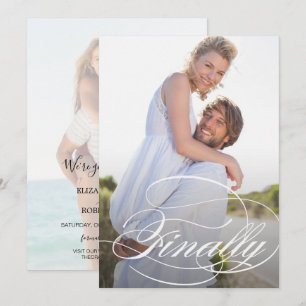 Reserve A Data Casamento De Foto De Script Elegante Salvar A Data