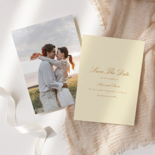 Reserve A Data Casamento De Foto Do Frio Botânico Elegante