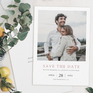 Reserve A Data Casamento de Foto Dourado do Rosa Chic Salve a Dat