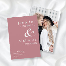 Reserve A Data Casamento de Foto E Comercial Ampersand Rosa Poeir