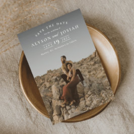 Reserve A Data Casamento de Foto Elegante Clássico