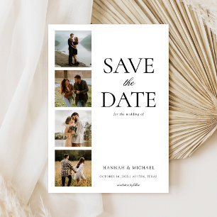 Reserve A Data Casamento de Foto Elegante Moderno