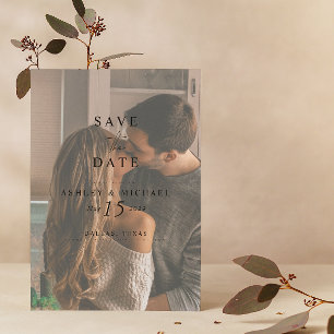 Reserve A Data Casamento de Foto em Aquarela de Código QR Vellum