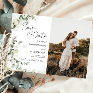 Reserve A Data Casamento de Foto Eucalyptus Sage Greenery