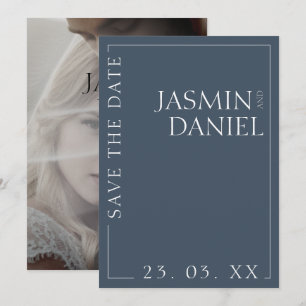 Reserve A Data Casamento de Foto Mínimo de Opulência Real Elegant