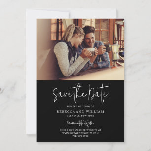 Reserve A Data Casamento de Foto Moderno