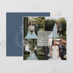 Reserve A Data Casamento de Foto Simples Elegante com Ampersand A