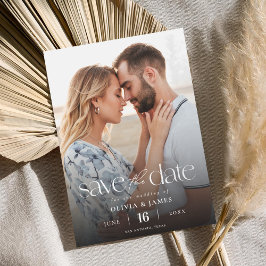 Reserve A Data Casamento de Foto Simples Moderno 2 Salve a Data