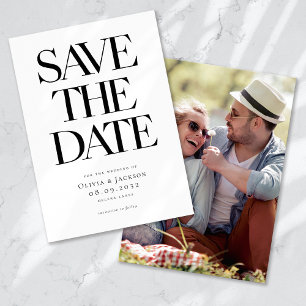 Reserve A Data Casamento de Fotografia com Tipografia Mínima Mode