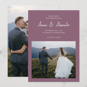 Reserve A Data Casamento de Fotografia de Script Puro Simples