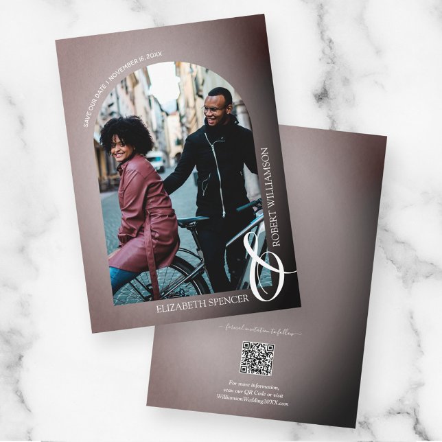 Reserve A Data Casamento de Fotografia do Código QR rosa (Criador carregado)