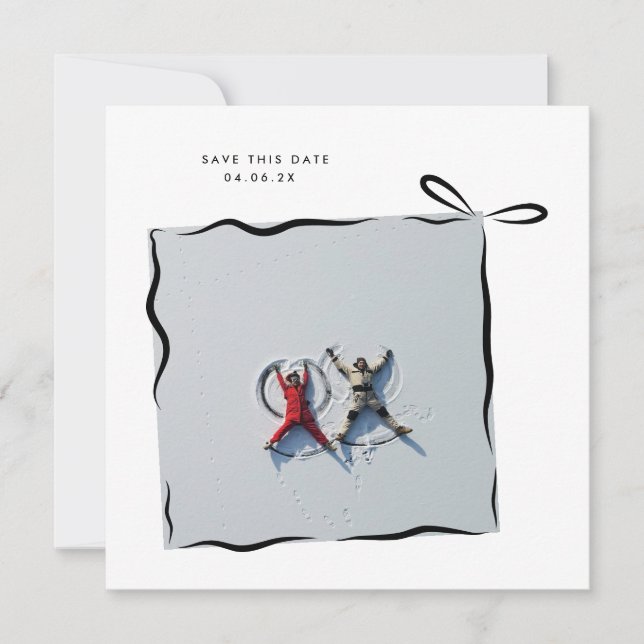 Reserve A Data Casamento de Fotografia MoDeRN MINIMAL Simples (Frente)