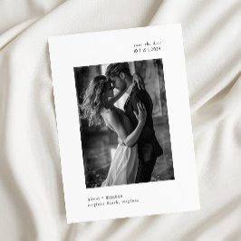 Reserve A Data Casamento de Fotografia Moderna Mínima