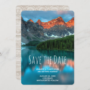 Reserve A Data Casamento de Fotografia na Paisagem Cênica de Mont