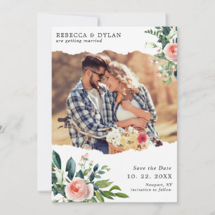 Reserve A Data Casamento de Fotografia Personalizada Floral Român