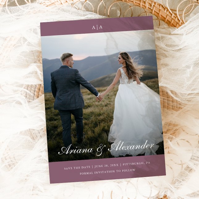 Reserve A Data Casamento de Fotografias com Script Elegante Cláss (Criador carregado)