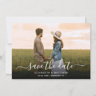 Reserve A Data Casamento de Fotografias com Script Elegante Minim
