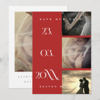 Casamento de Fotografias com Script Vermelho 3 de