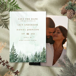 Reserve A Data Casamento de Fotografias da Floresta de Pinheiros