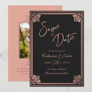 Reserve A Data Casamento de Fotografias de Pavão Preto Cor-de-Art