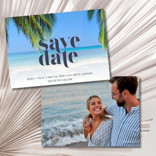 Reserve A Data Casamento de Fotografias de Praia Tropical