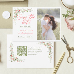 Reserve A Data Casamento de Fotografias de Script Elegante de Ros