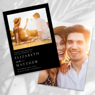 Reserve A Data Casamento de Fotografias de Script Minimalista Pre