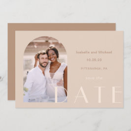 Reserve A Data Casamento de Fotografias de Tones Terrestres Monoc