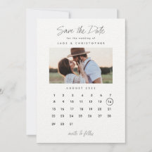 Casamento de Fotografias do Calendário de Tipograf