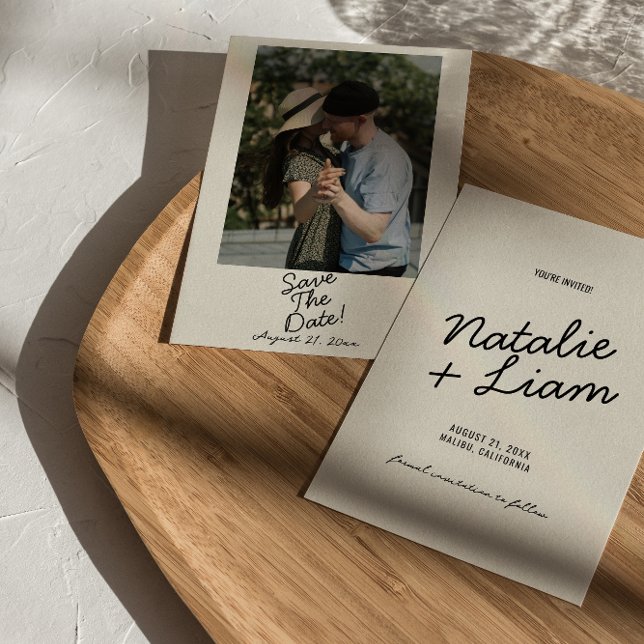 Reserve A Data Casamento de Fotografias Imporais Imporais Moderna (Criador carregado)