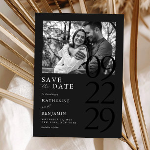 Reserve A Data Casamento de Fotografias Minimalista do Modern Mat