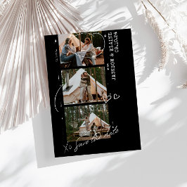 Reserve A Data Casamento de Fotografias Modernas da Tendy Strip