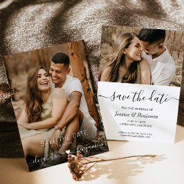 Reserve A Data Casamento de Fotografias Moderno Minimalista Simpl